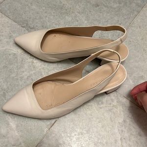 Everlane Creme Flats - Editor Slingback Heel